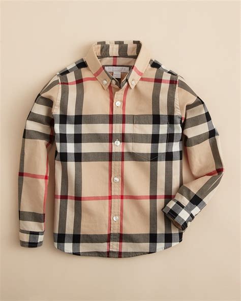 burberry junior boy casual shirt long sleeve|Burberry Limited.